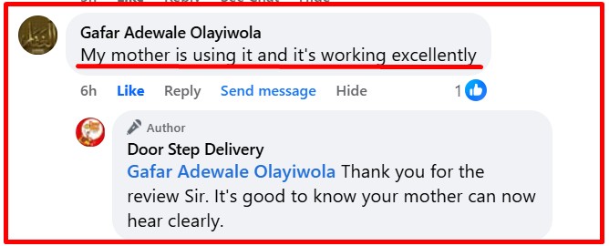 Customer review